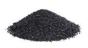 Heap of anthracite isolated on white background